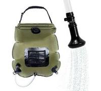 20L Chauffage solaire haut de gamme Camping Douche Sac d'eau chaude à 45 ° C amovible Tuyau en / hors douche G