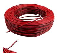 20M 2 Conducteurs Fil Électrique,Rouge Et Noir Fil Electrique Dual Core,Cable Led,Matériaux De Haute Qualité,Applications Polyvalentes,Convient Aux Bandes Led Et Au Câblage Électronique