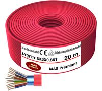 20m J-Y(ST)Y 6X2X0,8RT Câble d'alarme incendie Câble de télécommunications Câble de télécommunication
