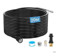 20M Tuyau Déboucheur Canalisation pour Nettoyeur Haute Pression Kärcher K2 K3 K4 K5 K6 K7 HD HDs, 180Bar Kit Furet Professional