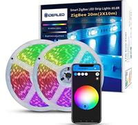 20m ZigBee LED Strip Dimmable Ambiance Kit,Travailler avec Hub Bridge,Tuya Gateway pour Smart APP Control RGB Light StripS,Travailler directement Echo