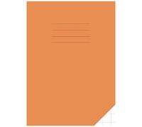 20mm Square Exercise Book A4: Squared Paper / Quad Ruled Grid Notebook / Graph / School / Maths Orange