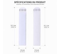20Paires Languettes Accroche Tableau Sans Percer Réutilisable Attache Cadre | Bekecidi Invisible Languette Accroche Tableau Fixation Murale Sans Percer Location Decoration Detachable Facile Aucun Residu