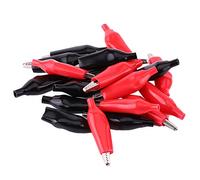 20pcs 28mm Pince Electrique Pince de test metel avec Couvercle de Isolante
