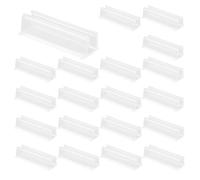 20pcs Clips Fixation Guirlande Lumineuse Néon pour Govee, Adhésifs et Étanches Clip Fixation Guirlande Lumineuse Bandes LED Fixations pour Bois Verre Marbre Carrelage