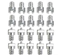 20pcs Connecteur Tuyau Débouchage 16mm Acier 20pcs Connecteur | Acier galvanisé, anti-corrosion, haute durabilité, connexion sécurisée mâle femelle, diamètre 16mm