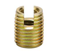 20pcs Insert fileté 302, douille de réparation d'écrou à sertir autotaraudeuse en acier au carbone (intérieur M6 * 1.0 extérieur M9 * 1.0 longueur 12mm)