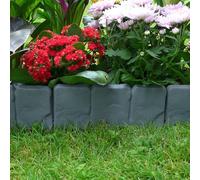 20pcs Landscape Edging Border Plastic Garden Fence Lawn Decorative Border (Bordure décorative de jardin en plastique)