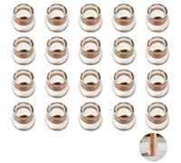 20pcs Protection Pied de Chaise Silicone Transparent, Patin Chaise Rond Petit, Tampon Chaise Antidérapant, Embout de Chaise pour Réduire Le Bruit et Éviter Les Rayures sur Sol, Fit 14-20mm