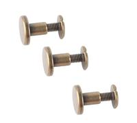 20pcs Rivets pour Cuir, Rivet Plat Chicago Vis à écrou de Fixation kit pour album photo albums en cuir de réparation(8mm)