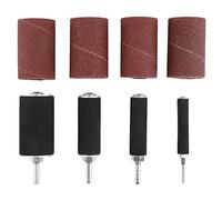 20pcs Trousse à Outils Ponceuse, Manchons abrasifs à Tambour de Ponçage Manches de Ponçage avec Étui pour Perceuse à Colonne