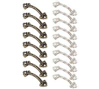 20pièces Lot De Poignées Miniatures Pour Boîtes À Bijoux Poignées De Tiroir Décoratives Rétro Boutons De Meuble Pour Armoires Accessoires Élégants