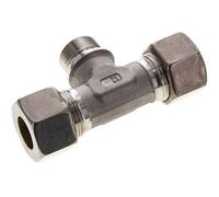 20S & G3/4'' Te en acier inoxydable Raccord à compression avec filetage mâle 250 bar ISO 8434-1