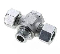 20S & M27x2 Acier zingue Te Raccord tournant Raccord coupant avec filetage mâle 400 bar ISO 8434-1