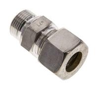 20S & M27x2 Raccord à compression droit en acier inoxydable avec filetage mâle 250 bar FKM ISO 8434-1
