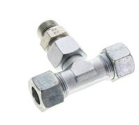 20S & M27x2 Raccord de coupe en T en acier zingue à filetage mâle 400 bar reglable ISO 8434-1