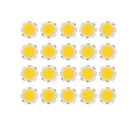 20X 5 W Lumiere de Puce Ronde Lumiere COB Ultra Brillant LED Lumiere de Puce LED Ampoule de Puce - Chaud Blanc DC15-17V