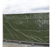 20x bâche de chantier PE (140g/m²) 1,76 x 3,41m à œillets - vert olive