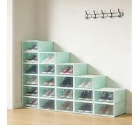 20x Boîte à chaussures, étui à chaussures, organisateur de tiroir à chaussures UtilisationCe produit peut contenir différents types de chaussures, notamment des baskets, des talons hauts, des chaussur
