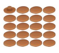 20x Cache vis en Plastique 4 x 2,7 x 11,8mm Confirmat Meuble Capuchon Bouchon Trou Protection Universel, Marron chêne Clair