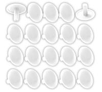 cyclingcolors 20x Cache vis plastique universel 3x12x6mm cruciforme capuchon trou protection masque (White)