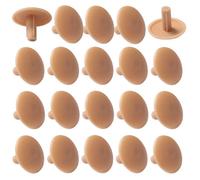 cyclingcolors 20x Cache vis Plastique Universel 3x12x6mm cruciforme Capuchon Trou Protection Masque (Marron Clair)