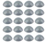 20x CACHE VIS PLASTIQUE GRIS Ø14MM AVEC LÈVRE D'ÉTANCHÉITÉ POUR VIS À TÊTE CYLINDRIQUE BOMBÉE CAPUCHON