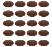 20x CACHE VIS PLASTIQUE MARRON CHENE FONCE Ø12MM PLAT TORX CAPUCHON HEXALOBULAIRE TX AW20