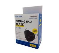 20X FFP2 Masque De Protection Noir Masque Facial Masque Anti-Poussière CE 1463