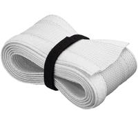 20X Goobay 51918 Gaine de câble, blanc - 1,8 m de gaine de câble flexible et facile à monter