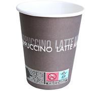 20x Hygostar 408123 Kaffeebecher To Go 300 ml / 12 oz ø 80 mm Pappe/PE FSC®-Mix einwandig