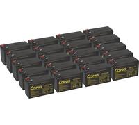20x Kung Long VDS WP7,2-12A F2, 12V, 7,2 Ah Batterie plomb AGM 6,3mm Faston