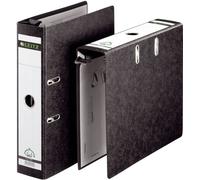 20x Leitz 1821-00-00 Classeur à levier de qualité , A4, carton rigide, large, noir