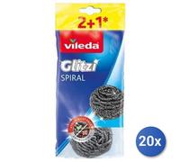 20X Lot De Chapeaux En Acier Vileda 2+1 Pièces