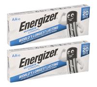 20X Piles Lithium Energizer Ultimate LR06 1.5V AA Mignon L91