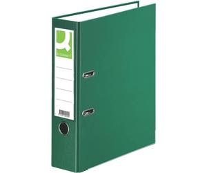 20x Q-Connect® KF18724 Classeur à levier PP - A4, 80 mm, vert