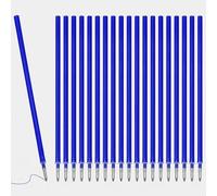 20x Recharge Effaçables Bleue pour Legami, 0,7 mm hauteur 13 cm | Recharge pour Stylo Gel Effaçables à Encre Thermosensible Écriture fluide Séchage Rapide