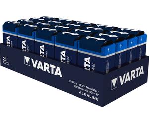 20X Varta 45148 Longlife Power 6LR61/6LP3146/9V Block (4922), 1 pc. non emballée - Pile alcaline-manganèse (Alkaline), 9 V