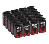 20 batteries lithium XCell 9V, bloc de 1200mAh, pour détecteurs de fumée – compatibles avec les détecteurs de fumée et les systèmes de sécurité