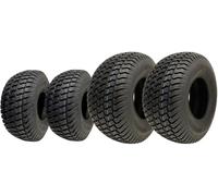 20x10.00-8 & 15x6.00-6 Lawnmower Grass Tyres 4ply Journey P332 (Set of 2 & 2)