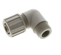 20x13mm & G3/4'' Raccord à compression coude en PP avec filetage mâle 10 bar PVC et PA