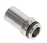 20x2mm Acier inoxydable droit avec bout à souder 400 bar FKMO-anneau ISO 8434-1