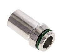 20x3.5mm Acier inoxydable droit avec embout à souder 400 bar FKMO-ring ISO 8434-1