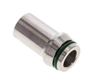 20x3.5mm Acier inoxydable droit avec embout à souder 400 bar FKMO-ring ISO 8434-1