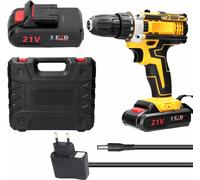 21 V Câble électrique Moteur de brosse de forage 2 vitesses Réglage 18 vitesses avec trous de réglage de couple Perceuse