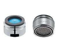 2100016 Schläfer | 2pcs - Aérateur Universel M24 pour Robinet Compatibel avec Neoperl Long Life, Régulateur de jet, Mousseur Robinet de Cuisine et de Salle de Bain Filetage extérieur M24X1 Chromé