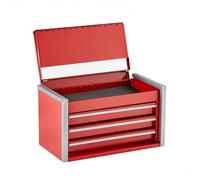 218,4 mm boîte à outils métal à 3 tiroirs, caisse à outils portable pour rangement d’outillage