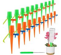 21pcs Goutte à Goutte Bouteille Amzeeniu Arrosage Goutte a Goutte avec Vannes réglables cone d'arrosage vacances Irrigation Goutte à Goutte Kit pour Jardin Maison Intérieur Extérieur Pot de fleur