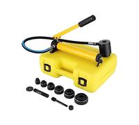 22-60mm hydraulique Knockout Punch Driver Kit 6 matrices Tôle d'acier Ouvre-trou Réparation Outil Cutter Set 10Ton Manuel Hole Digger