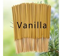 22 cm Bâtons d'encens à la vanille, parfum de bambou jaune qui dure longtemps, convient pour le yoga, la méditation, la relaxation et l'aide au sommeil - parfait pour la décoration intérieure, les hôt
